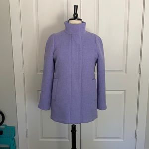Lavender J Crew City Coat
